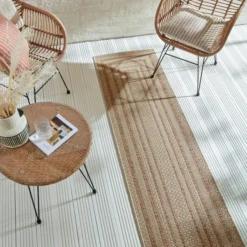Stripe Border Indoor Outdoor Runner