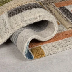 Flair Russo Wool Geometric Modern Runner -EGLO Shop 30938733 alt02