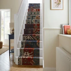 Traditional Patchwork Chenille Stair Runner -EGLO Shop 30938907