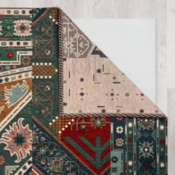 Traditional Patchwork Chenille Stair Runner -EGLO Shop 30938907 alt02