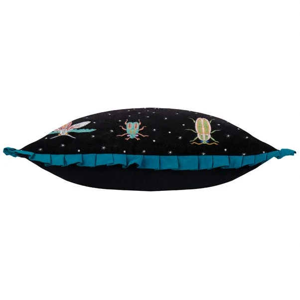 Darkling Beetles Frilled Square Cushion 4 Darkling Beetles Frilled Square Cushion - Image 4