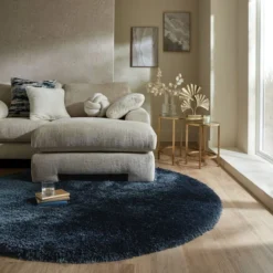 Jewel Shaggy Round Rug -EGLO Shop 30943054