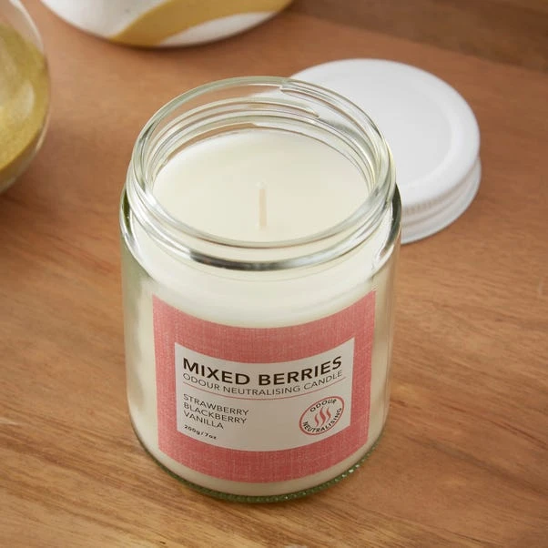 Odour Neutralising Candle Red Berries 2 Odour Neutralising Candle Red Berries - Image 2