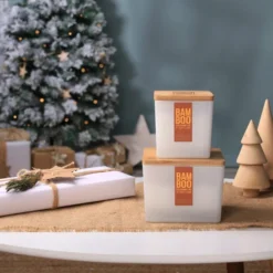 Heart And Home Bamboo Large Orange Zest & Clove Oil Jar Candle -EGLO Shop 30945377 alt03