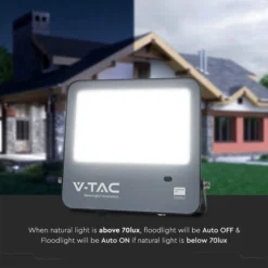 V-TAC 100W LED Floodlight Outdoor Sensor Wall Light -EGLO Shop 30957299 alt02