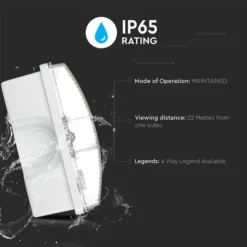 V-TAC LED Emergency Wall Light -EGLO Shop 30957310 alt04