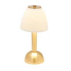 Hestia White Rechargeable Colour Changing LED Touch Table Lamp With Bronze Base -EGLO Shop 30957319 alt03