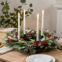 Round Candlestick Holder Centrepiece -EGLO Shop 30958137 alt03