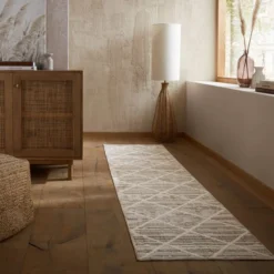 Edited Life Diamond Tuft Textured Washable Runner -EGLO Shop 30959099