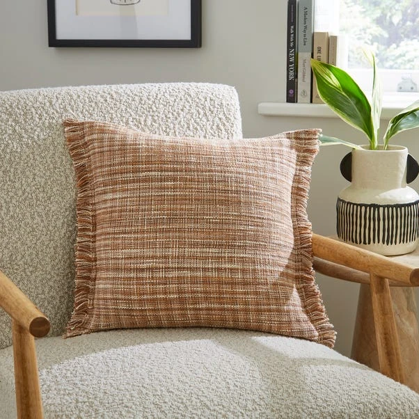 Tonal Fringe Weave Square Cushion 1 Tonal Fringe Weave Square Cushion