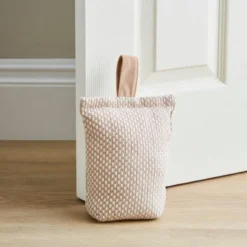 Checkerboard Natural Doorstop