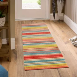 Marvel Bright Stripe Washable Mat