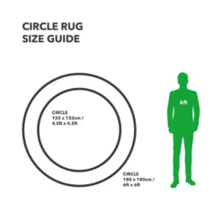 Jewel Shaggy Round Rug -EGLO Shop 30965429 alt09