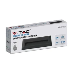 Set Of 4 V-TAC 3W Indoor Outdoor Rectangular Step Lights 39 Set Of 4 V-TAC 3W Indoor Outdoor Rectangular Step Lights -EGLO Shop 30965918 alt04