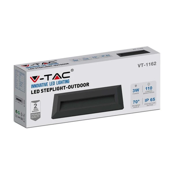 Set Of 4 V-TAC 3W Indoor Outdoor Rectangular Step Lights 20 Set Of 4 V-TAC 3W Indoor Outdoor Rectangular Step Lights - Image 20