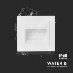 Set Of 4 V-TAC 5W LED Square Step Lights -EGLO Shop 30965951 alt05