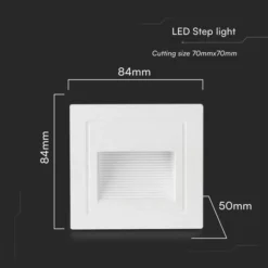 Set Of 4 V-TAC 5W LED Square Step Lights -EGLO Shop 30965951 alt06