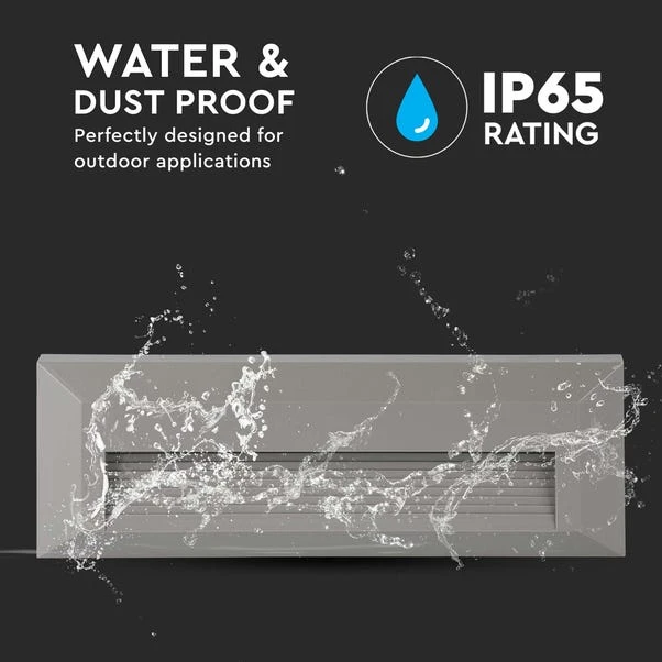 Set Of 4 V-TAC 3W Indoor Outdoor Rectangular Step Lights 3 Set Of 4 V-TAC 3W Indoor Outdoor Rectangular Step Lights - Image 3