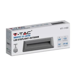 Set Of 4 V-TAC 3W Indoor Outdoor Rectangular Step Lights 24 Set Of 4 V-TAC 3W Indoor Outdoor Rectangular Step Lights -EGLO Shop 30965953 alt04