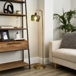 Auburn Industrial Adjustable Floor Lamp -EGLO Shop 30968343