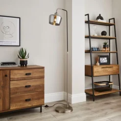 Auburn Industrial Adjustable Floor Lamp -EGLO Shop 30968362