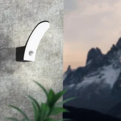 EGLO Fiumicino Modern LED Indoor Outdoor Sensor Wall Light