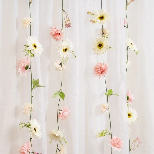 Set Of 6 Artificial Gerbera & Dahlia Droplet Garlands 4 Set Of 6 Artificial Gerbera & Dahlia Droplet Garlands - Image 4