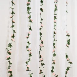 Set Of 6 Artificial Mini Rose Garlands 9 Set Of 6 Artificial Mini Rose Garlands -EGLO Shop 30975104