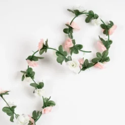 Set Of 6 Artificial Mini Rose Garlands 10 Set Of 6 Artificial Mini Rose Garlands -EGLO Shop 30975104 alt01
