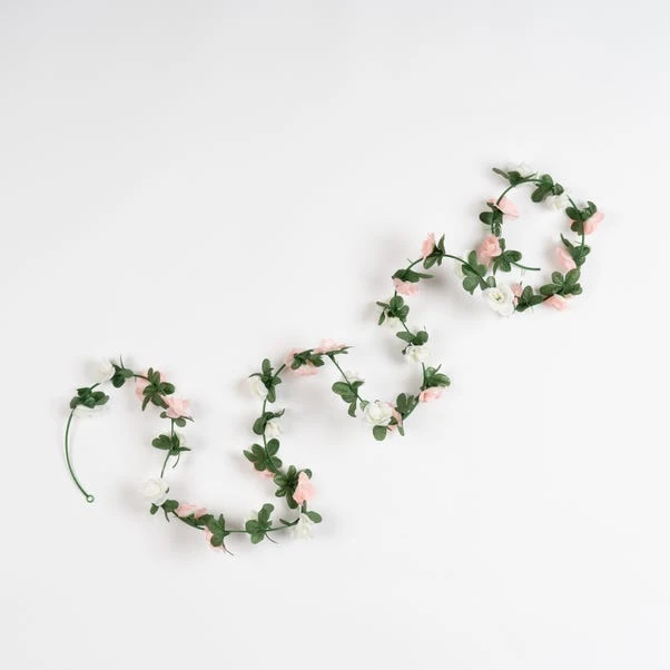 Set Of 6 Artificial Mini Rose Garlands 6 Set Of 6 Artificial Mini Rose Garlands - Image 6