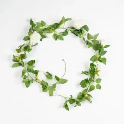 Artificial Rose & Bud Garland -EGLO Shop 30975111 alt02