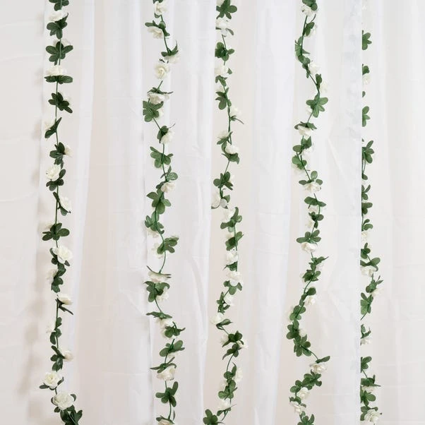 Set Of 6 Artificial Mini Rose Garlands 1 Set Of 6 Artificial Mini Rose Garlands