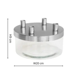 Metal Candlestick Holder With Glass Bowl 19 Metal Candlestick Holder With Glass Bowl -EGLO Shop 30976770 alt04