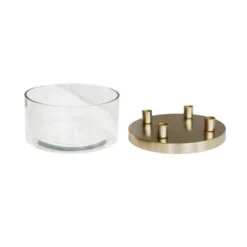Metal Candlestick Holder With Glass Bowl 12 Metal Candlestick Holder With Glass Bowl -EGLO Shop 30976794 alt02