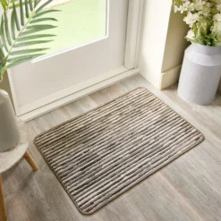 Marvel Boucle Broken Stripes Washable Doormat