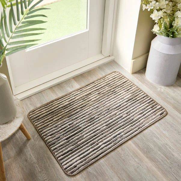Marvel Boucle Broken Stripes Washable Doormat 1 Marvel Boucle Broken Stripes Washable Doormat