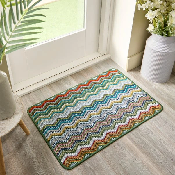 Marvel Boucle Zig Zag Washable Doormat 1 Marvel Boucle Zig Zag Washable Doormat