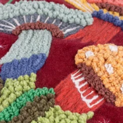 Wylder Magic Mushrooms Square Cotton Cushion Cover -EGLO Shop 30978834 alt04