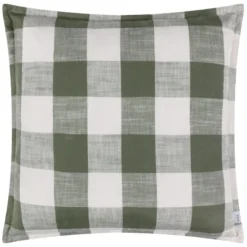 Yard Chesil Check Outdoor Cotton Square Cushion Cover -EGLO Shop 30978997 alt01