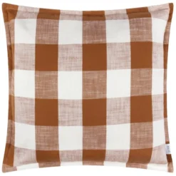 Yard Chesil Check Outdoor Cotton Square Cushion Cover -EGLO Shop 30979036 alt01