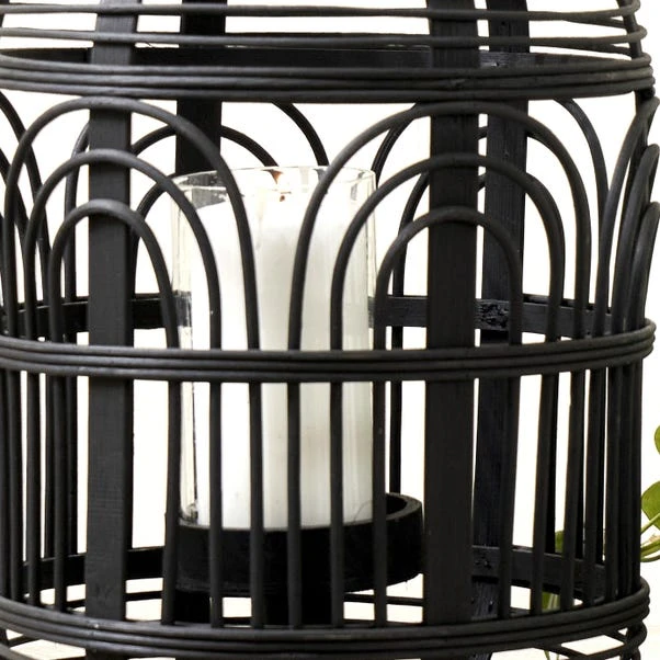 Bamboo And Glass Lantern 7 Bamboo And Glass Lantern - Image 7