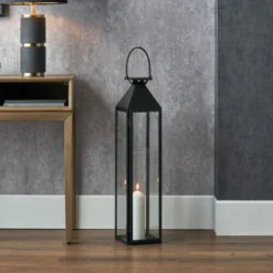 Metal & Glass Lantern -EGLO Shop 30983178