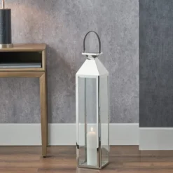 Metal & Glass Lantern -EGLO Shop 30983192