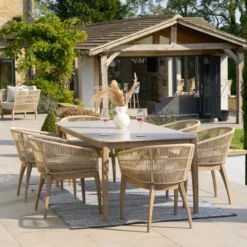 Pacific Lifestyle Moeven Outdoor 6 Seater Dining Set