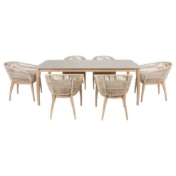 Pacific Lifestyle Moeven Outdoor 6 Seater Dining Set 15 Pacific Lifestyle Moeven Outdoor 6 Seater Dining Set -EGLO Shop 30984357 alt07
