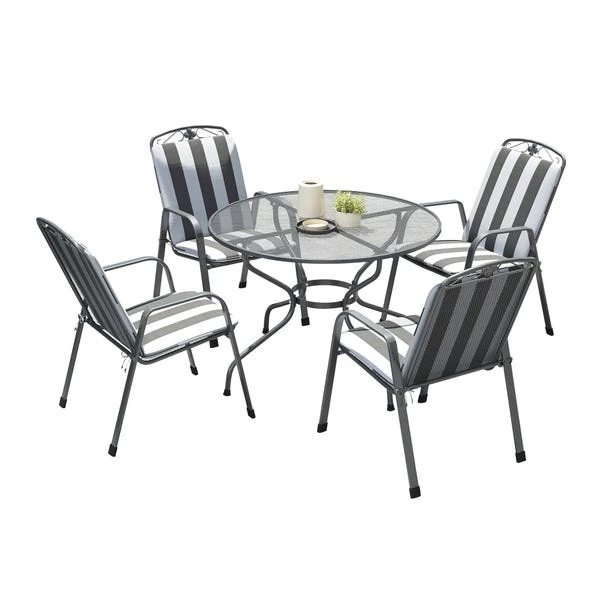 Pacific Lifestyle Savoy Round 4 Seater Dining Set With Cushions 5 Pacific Lifestyle Savoy Round 4 Seater Dining Set With Cushions - Image 5