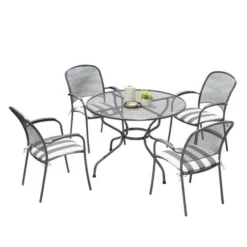Pacific Lifestyle Carlo Round 4 Seater Dining Set With Cushions -EGLO Shop 30984390 alt04