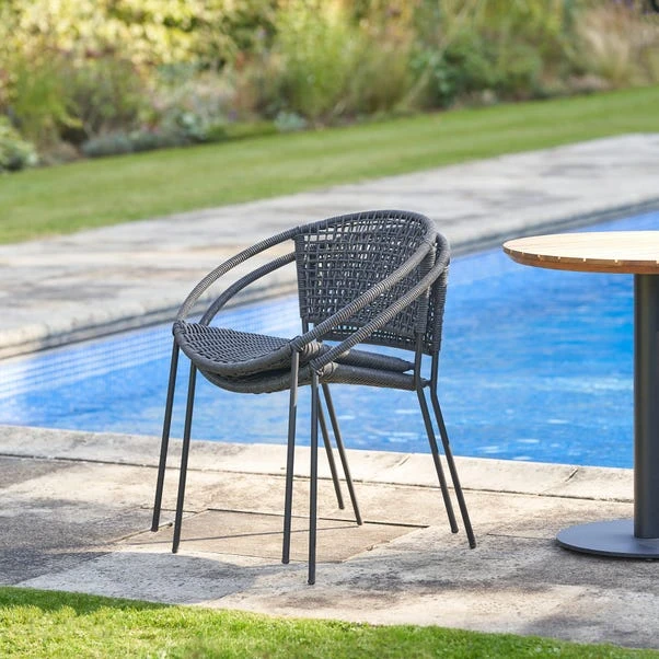 Pacific Lifestyle Dakota Black Outdoor Bistro Set 2 Pacific Lifestyle Dakota Black Outdoor Bistro Set - Image 2