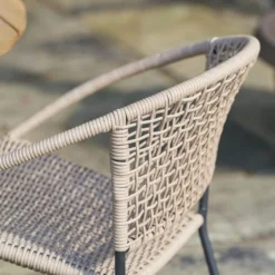 Pacific Lifestyle Dakota Natural Wheat Outdoor Bistro Set -EGLO Shop 30984402 alt02