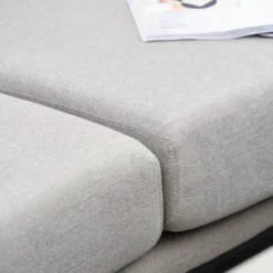 Pacific Lifestyle Nevada Putty Small Outdoor Corner Seating Set With Coffee Table And Footstools -EGLO Shop 30984415 alt02